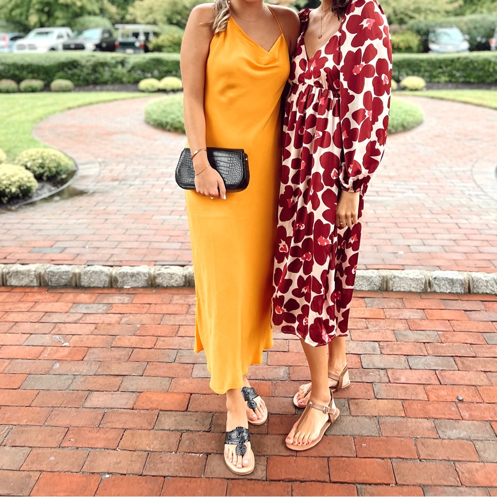 Maxi orange dress